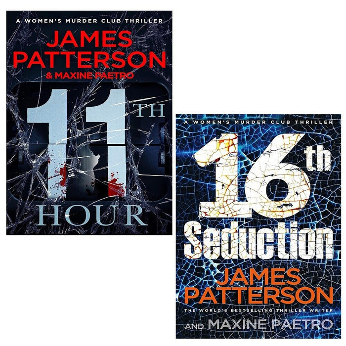 Women Murder Club Series 2 Books Set by James Patterson 16th Seduction,11th Hour - The Book Bundle