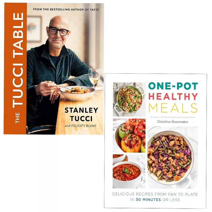 Tucci Table Stanley Tucci (HB), One Pot Healthy Meals Christina 2 Books Set