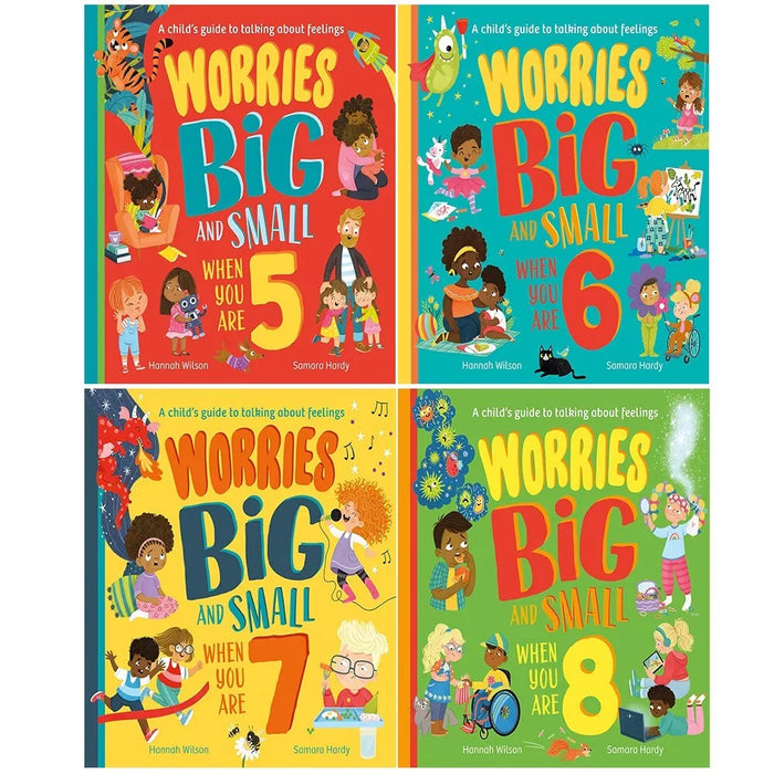 Worries Big and Small Collection 4 Books 5-8 Set by Hannah Wilson, Samara Hardy