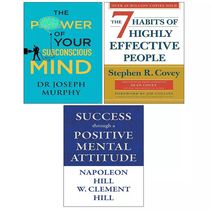 Success through Positive,7 Habits Of Highly Effe,Power Your Subconscious 3 Books Set