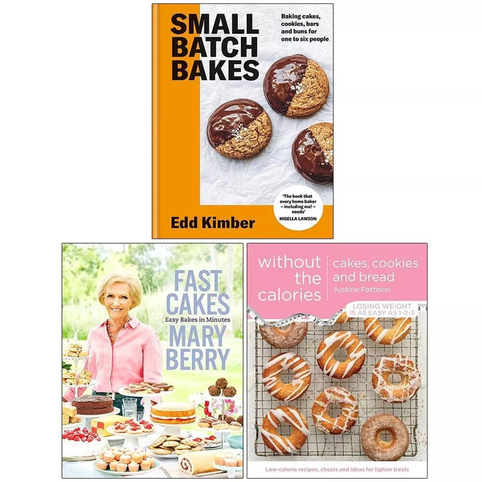 Small Batch Bakes, Fast Cakes Easy Bakes (HB), Cakes Cookies Bread 3 Books Set