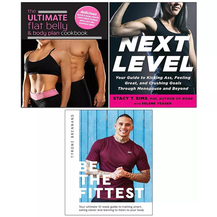 Ultimate Flat Belly Body Plan,Be the Fittest,Next Level Stacy T Sims 3 Books Set