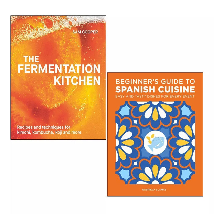 Fermentation Kitchen(HB), Beginner's Guide to Spanish Cuisine 2 Books Set