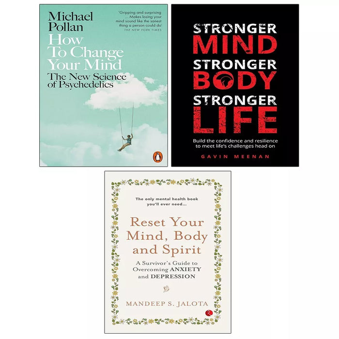 Reset Your Mind Body,How Change Your Mind,Stronger Mind,Body,Life 3 Books Set