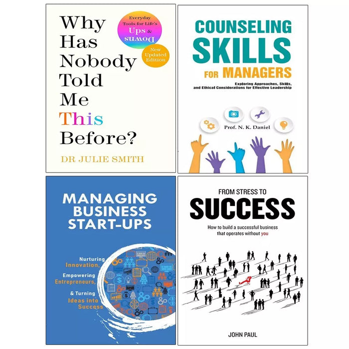 Why Has Nobody Told Me,Stress Success,Managing Busines,Counseling Skills 4 Books Set