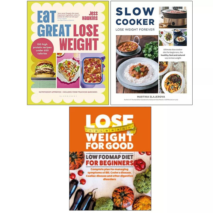 Eat Great Lose Weight,Cooker Lose Weight Forever, Low Fodmap Diet 3 Books Set