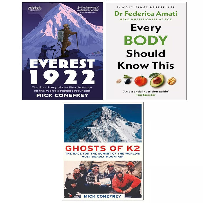 Every Body Should Know This (HB), Ghosts of K2, Everest 1922 3 Books Set