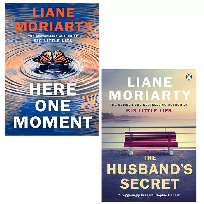 Liane Moriarty Collection 2 Books Set Here One Moment (HB), Husband's Secret