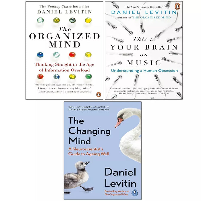 Daniel Levitin Collection 3 Books Set (Changing Mind, Organized Mind,This is You)