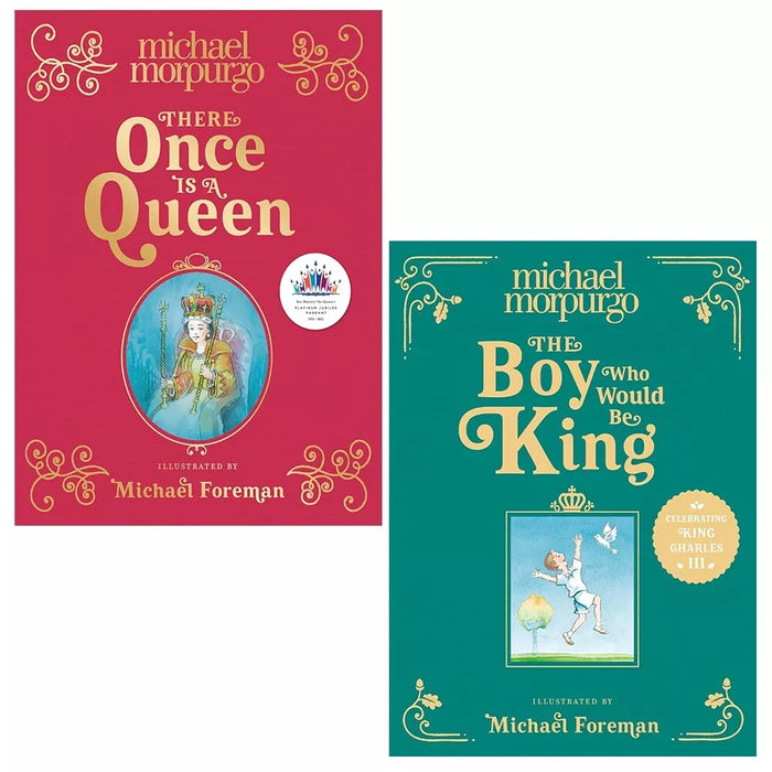 Michael Morpurgo Collection 2 Books Set (There Once is Queen,Boy Who Would BeKing) (HB)