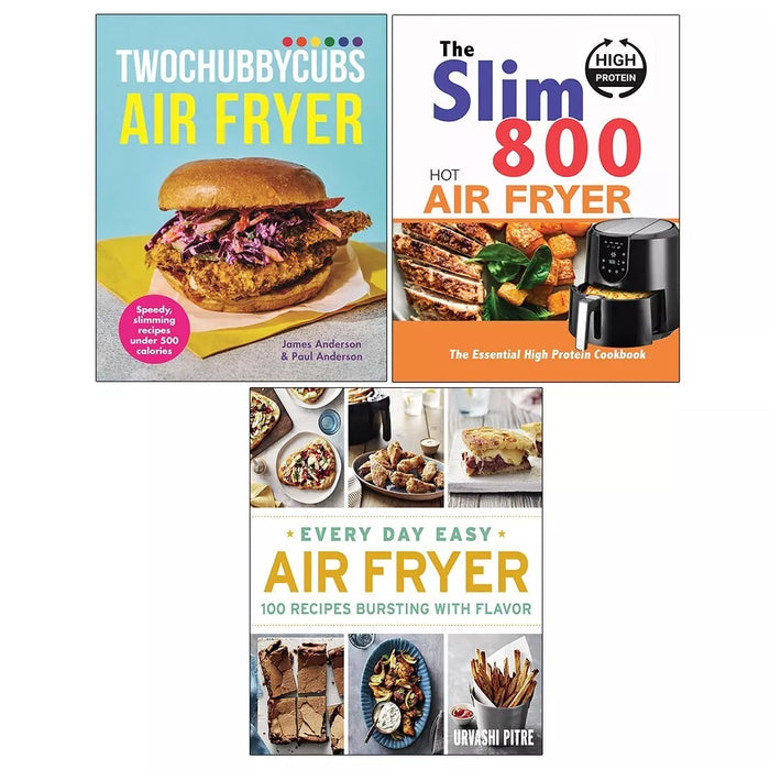 Twochubbycubs(HB), Slim 800 Hot Air Fryer, Every Day Easy Air Fryer 3 Books Set