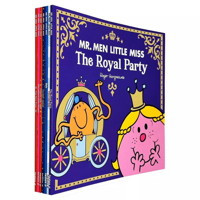 Mr. Men and Little Miss Picture Books Collection 7 Books Set (Royal Party, Pancak)