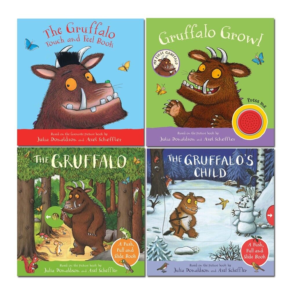 Julia Donaldson Gruffalo Collection 4 Books Collection Set Gruffalo ...