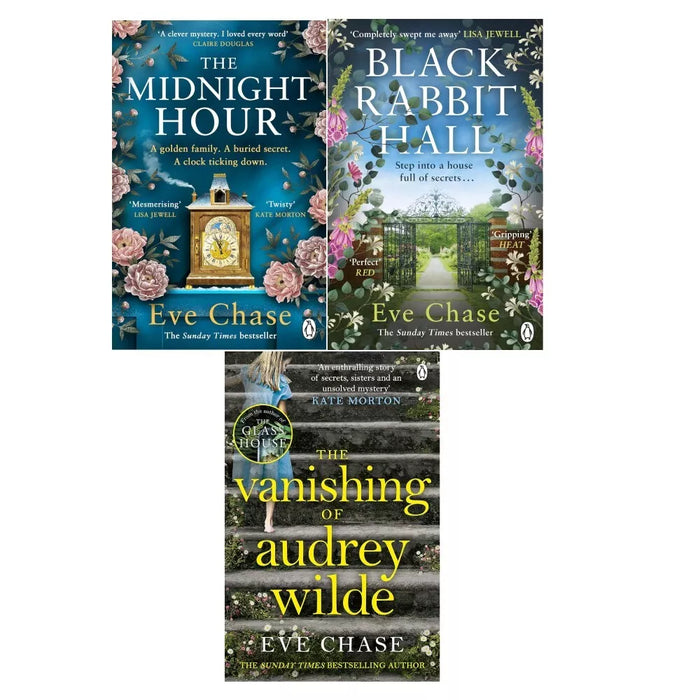 Eve Chase Collection 3 Books Set Midnight Hour, Black Rabbit Hall, Vanishing