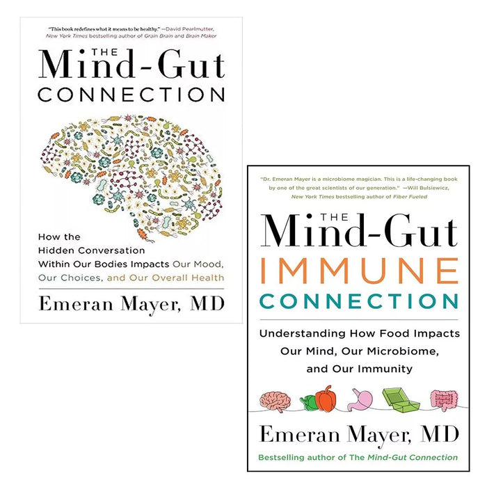 Emeran Mayer Collection 2 Books Set Mind-Gut Connection,Gut-Immune Connection - The Book Bundle