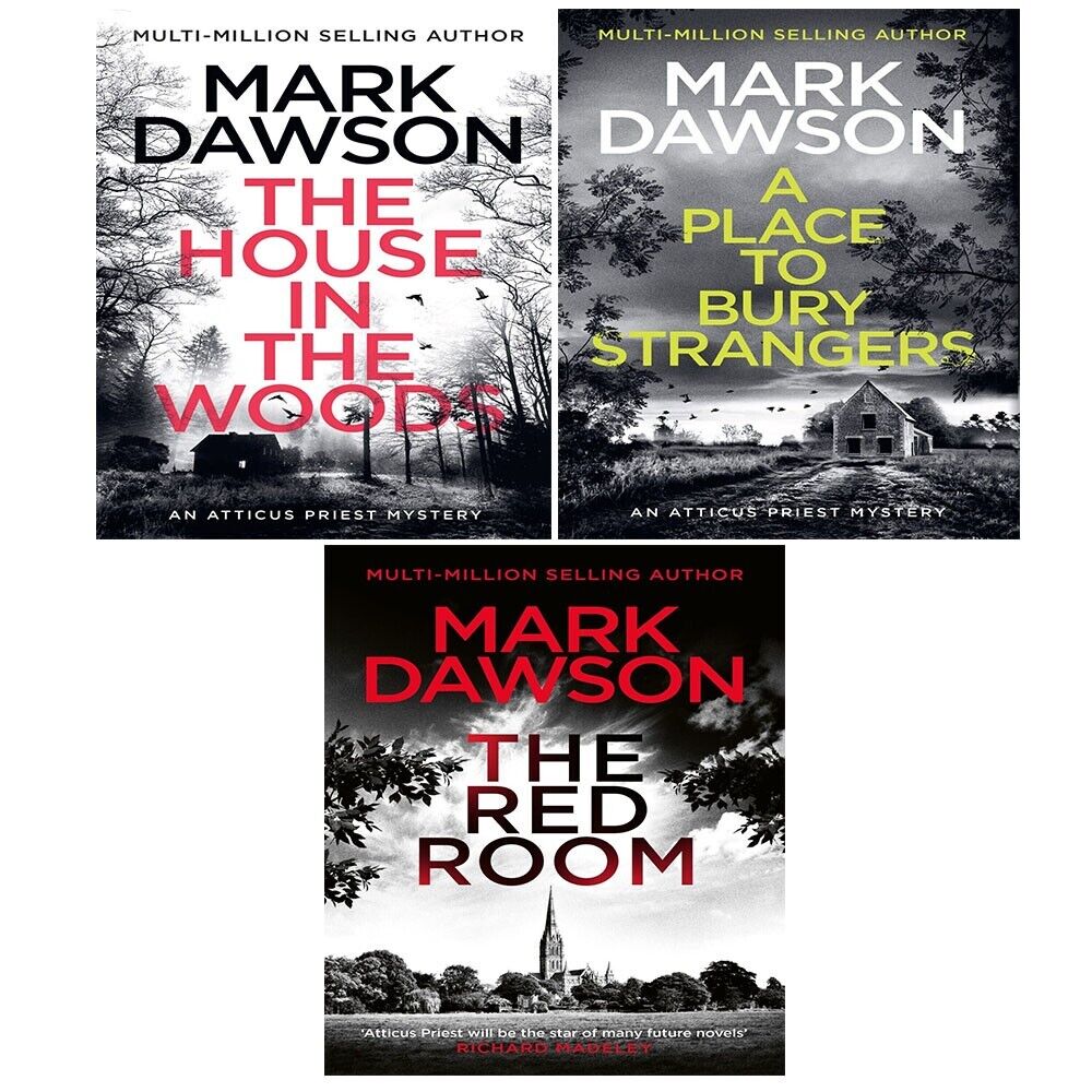 Atticus Priest Collection 3 Books Set by Mark Dawson (Red Room, House in the Wood) The Book Bundle