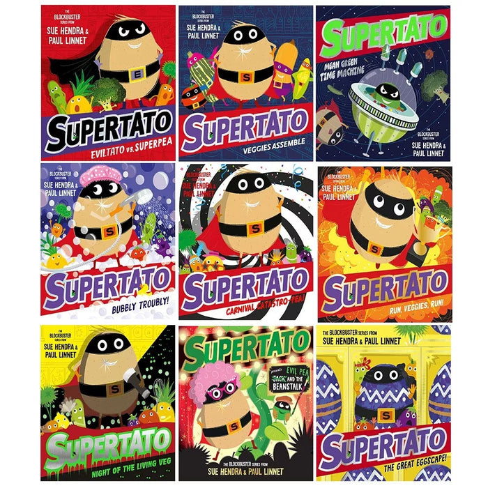 Supertato Series Collection 9 Books Set by Sue Hendra, Paul Linnet Bubbly Troubl