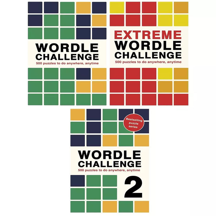 Puzzle Challenge Collection 3 Books Set by Ivy Press (Extreme Wordle Challenge)