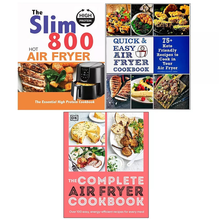 Air Fryer Cookbook,Quick Easy Air Fryer,Slim 800 Hot Air Fryer Iota 3 Books Set