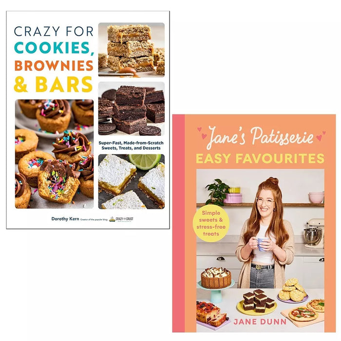 Jane’s Patisserie Easy Favourites HB,Crazy For Cookies Brownies Bars 2 Books Set