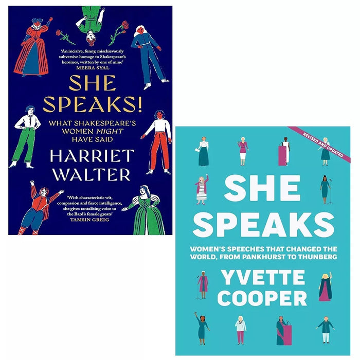 She Speaks Collection 2 Books Set by Harriet Walter, Yvette Cooper What Shakespe