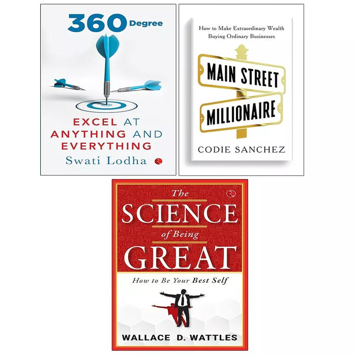 Main Street Millionaire, Science of Being Great, 360 DEGREE 3 Books Set