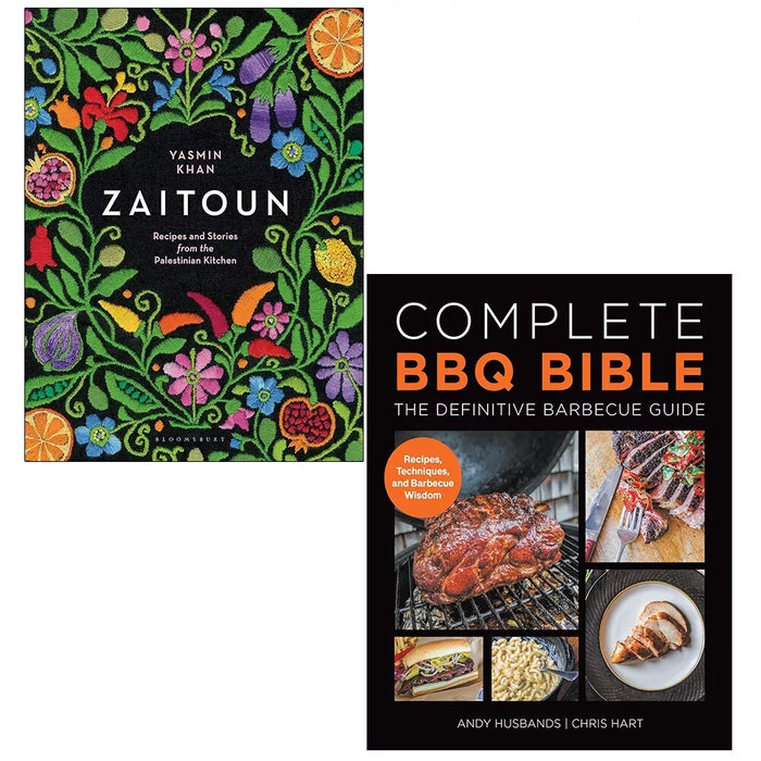 Complete BBQ BIBLE Definitive Barbecue Guide,Zaitoun Yasmin Khan HB) 2 Books Set