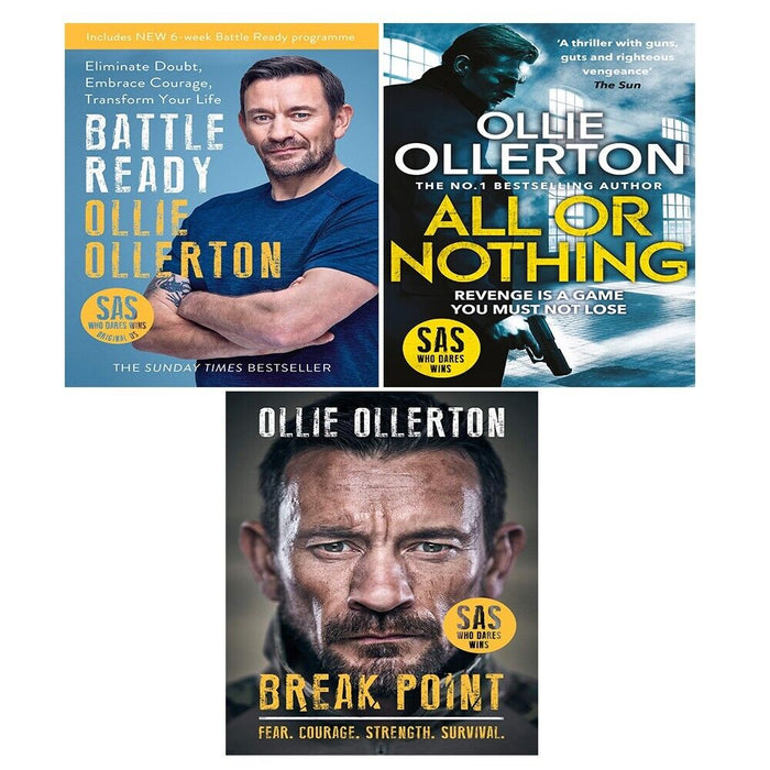 Ollie Ollerton Collection 3 Books Set (All Or Nothing, Battle Ready, Break Point) - The Book Bundle