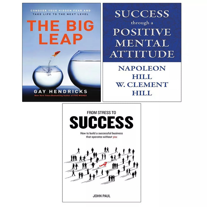 Big Leap,From Stress to Success,Success through Positive Mental Attitude 3 Books Set