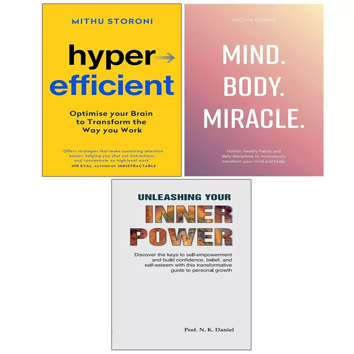 Hyperefficient Mithu , Unleashing Your Inner Power,Mind Body Miracle 3 Books Set