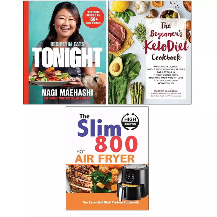 RecipeTin Eats HB,Slim 800 Hot Air Fryer, Beginner KetoDiet Cookbook 3 Books Set