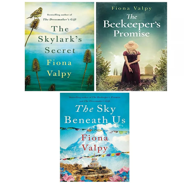 Fiona Valpy Collection 3 Books Set Beekeeper Promise,Sky Beneath,Skylarks Secret