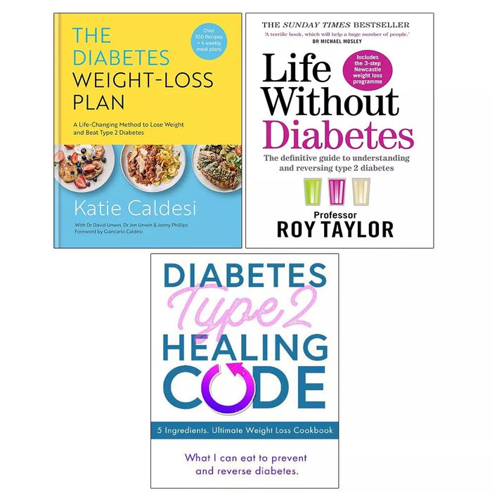 Diabetes Weight-Loss Plan,Diabetes Type 2 Healing Code, Life Without 3 Books Set