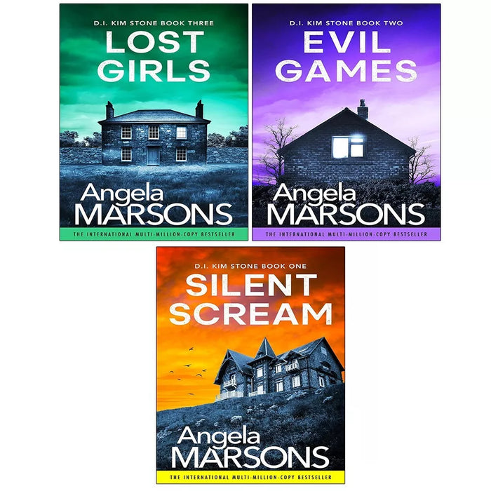 Angela Marsons Collection 3 Books Set (Lost Girls, Silent Scream, Evil Games)