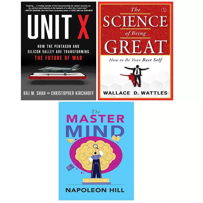 Unit X Raj M. Shah,Master Mind Napoleon Hill,Science of Being Great 3 Books Set