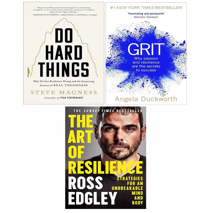 Do Hard Things (HB), Art of Resilience, Grit Angela Duckworth 3 Books Set - The Book Bundle