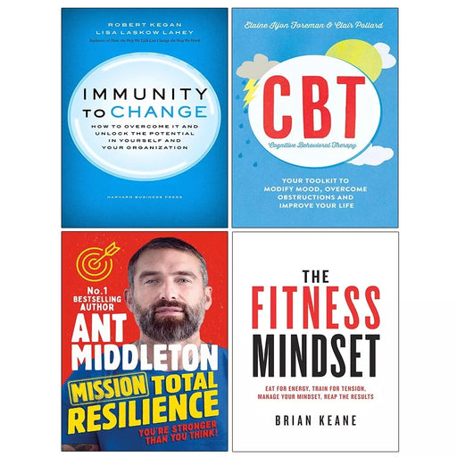 Immunity Change (HB),Fitness Mindset,Mission Total,Cognitive Behavioural 4 Books Set - The Book Bundle