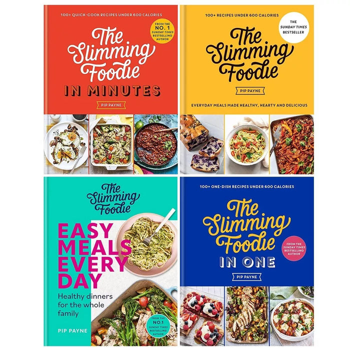 Pip Payne Collection 4 Books Set Slimming Foodie in One, Easy Meals Every Day