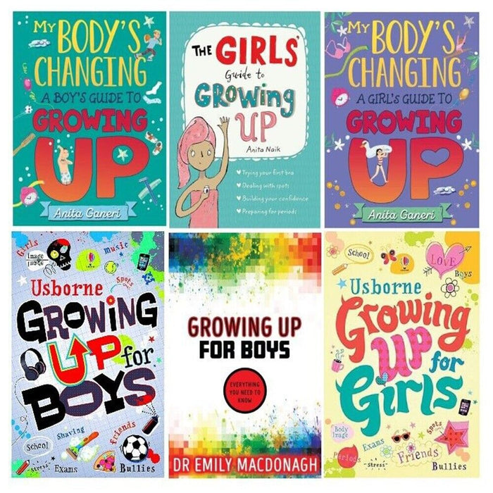 Growing up Series Collection 6 Books Set by Alex Frith Boys Guide to Growing Up - The Book Bundle