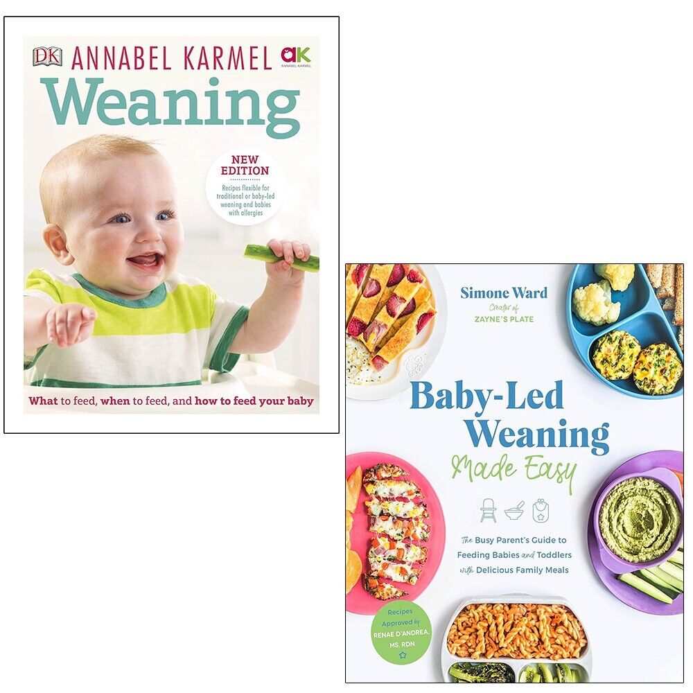 Weaning Annabel Karmel (HB), Baby-Led Weaning Made Easy Simone Ward 2 ...