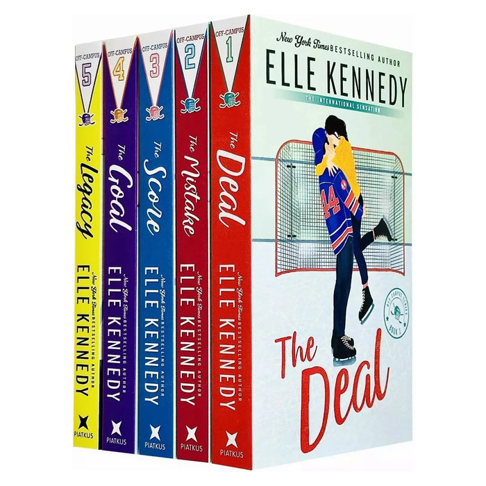 Off-Campus Series Books 1 -5 Collection Set by Elle Kennedy (The Deal, The Mistake)