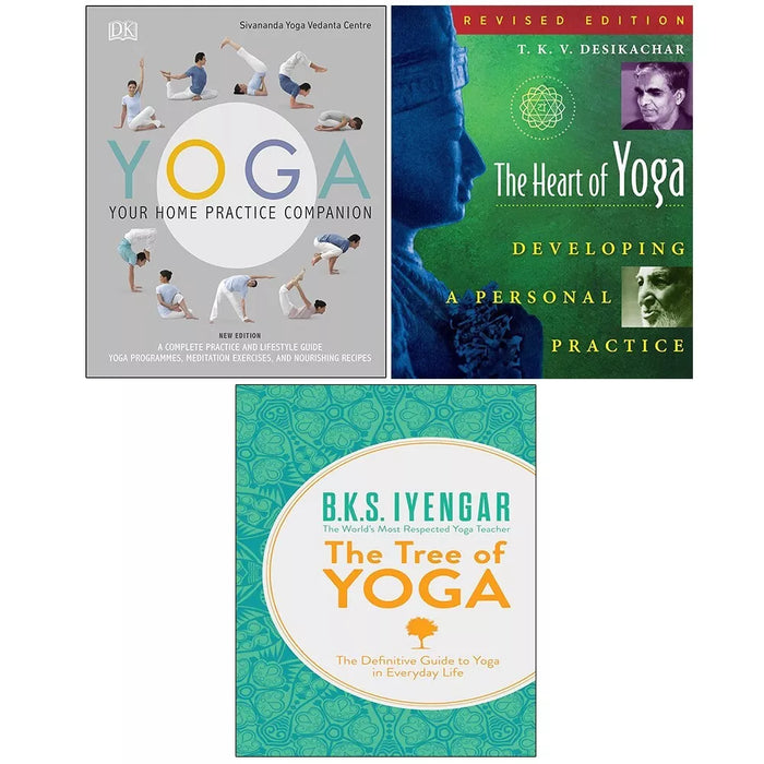 Yoga Your Home Practice Companion (HB), Heart of Yoga, Tree of Yoga 3 Books Set - The Book Bundle