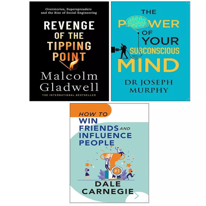 Revenge Tipping Point,How Win Friends Influence,Power Your Subconscious 3 Books Set