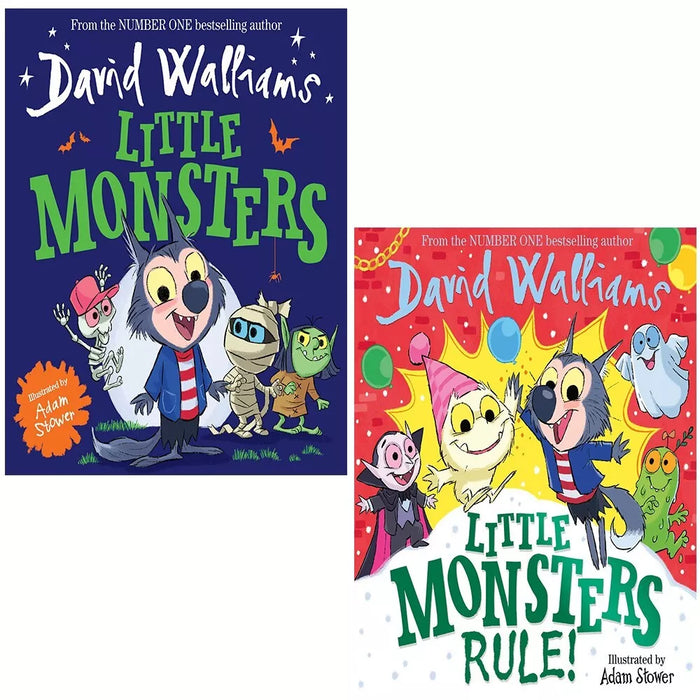 Little Monsters Rule Collection 2 Books Set by (David Walliams,Adam Stower (HB))