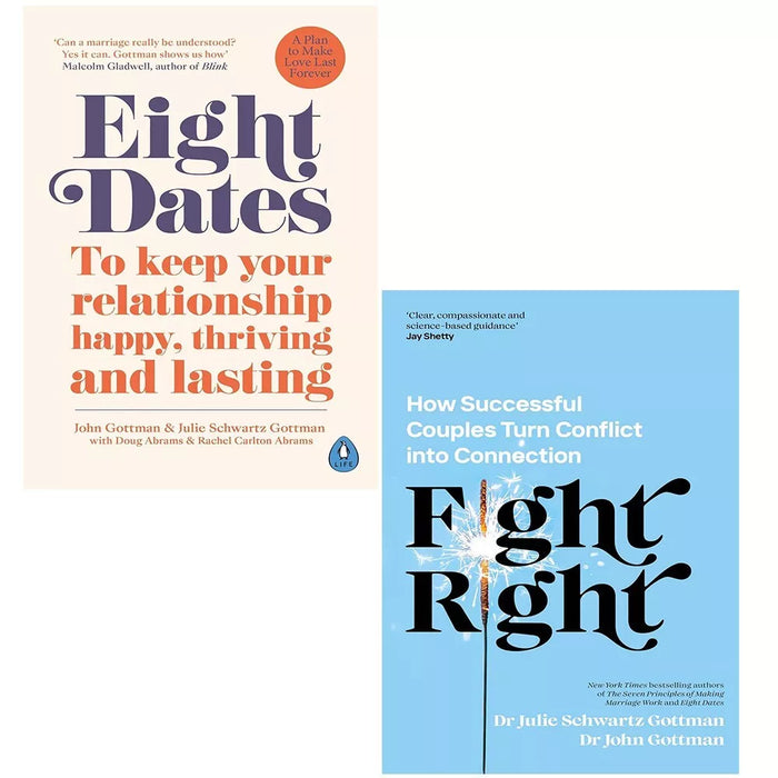 Fight Right How Successfuln & Eight Dates To keep  2 Books  Set