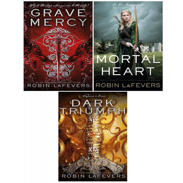 His Fair Assassin Trilogy Series 3 Books Set by (Robin LaFevers Grave Mercy,Morta)