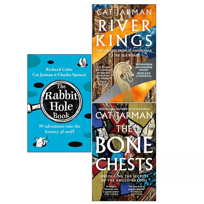 Cat Jarman Collection 3 Books Set River Kings, Bone Chests, Rabbit Hole Book