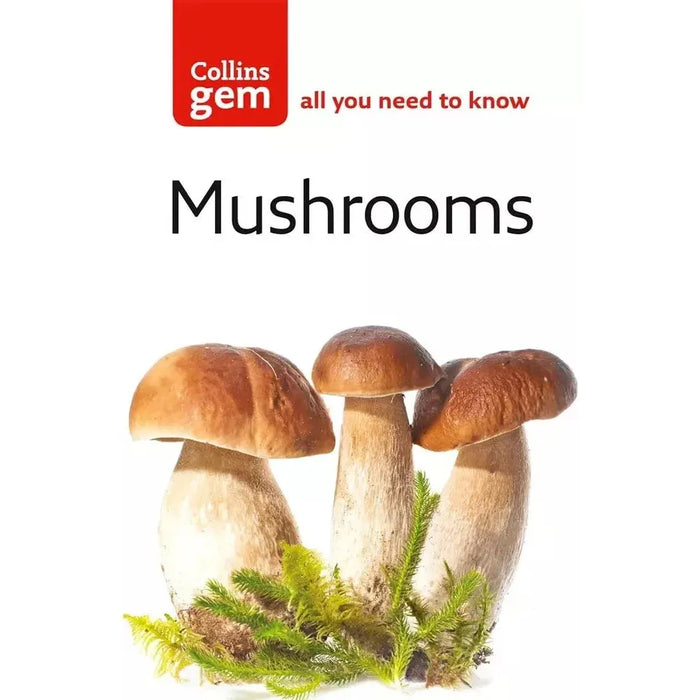 Collins Fungi Guide, Mushrooms (Collins Gem) 2 Books Collection Set