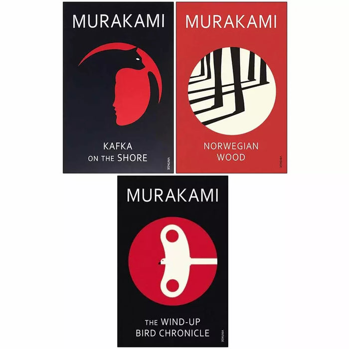 Haruki Murakami 3 Books Collection Set (Norwegian Wood, Kafka & The Wind Up)