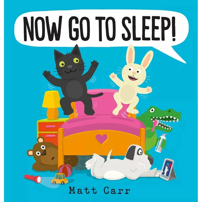 Matt Carr Collection 3 Books Set Now Go to (Sleep!, Superbat, Rhinocorn Rules)